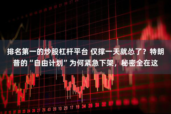 排名第一的炒股杠杆平台 仅撑一天就怂了？特朗普的“自由计划”为何紧急下架，秘密全在这